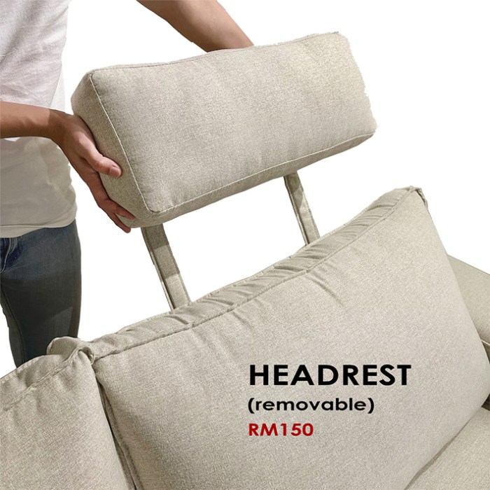 Adjustable headrest sectional inventory jmss london